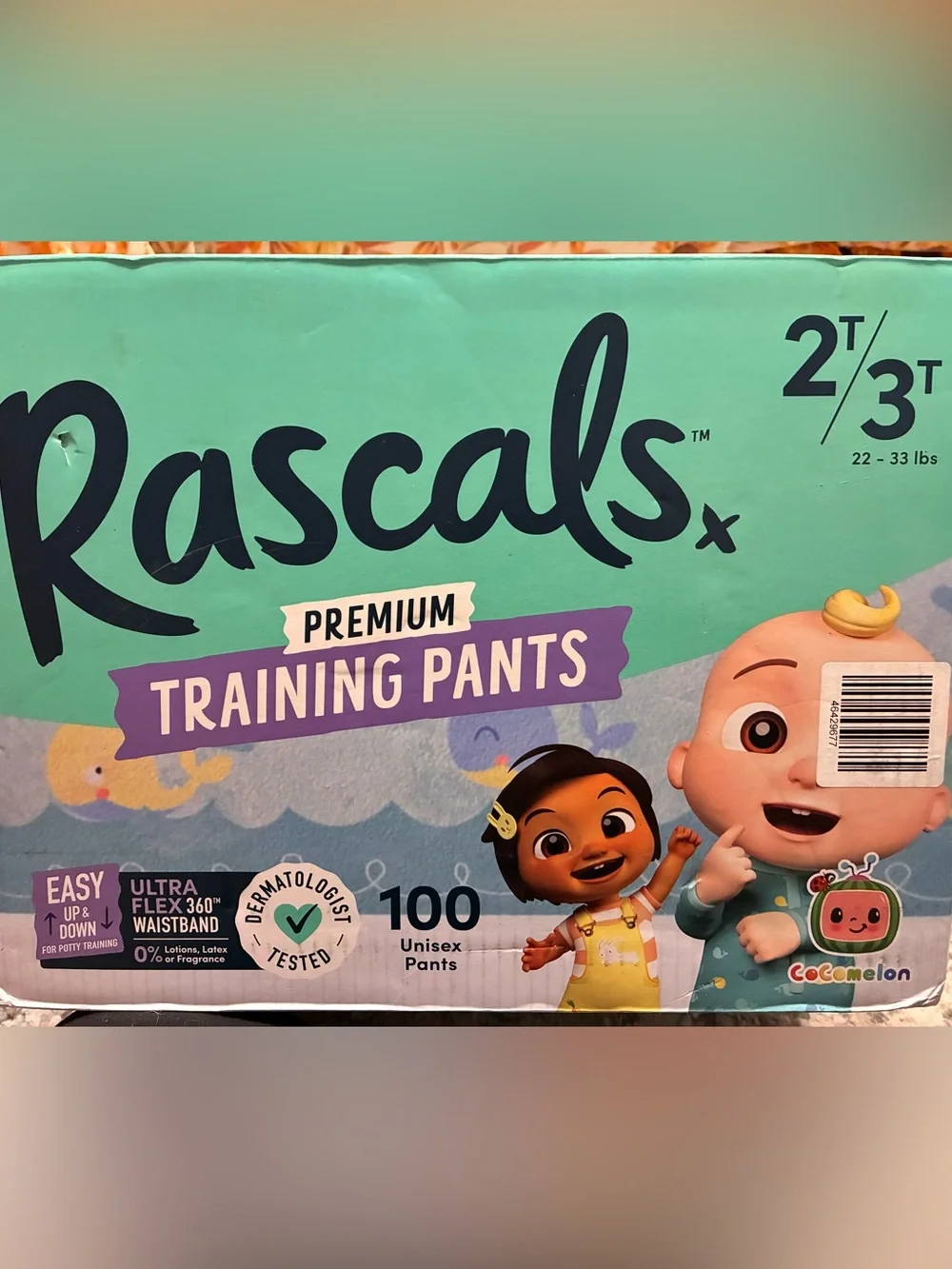 Rascals Premium Training Pants Size 2T/3T (100ct)